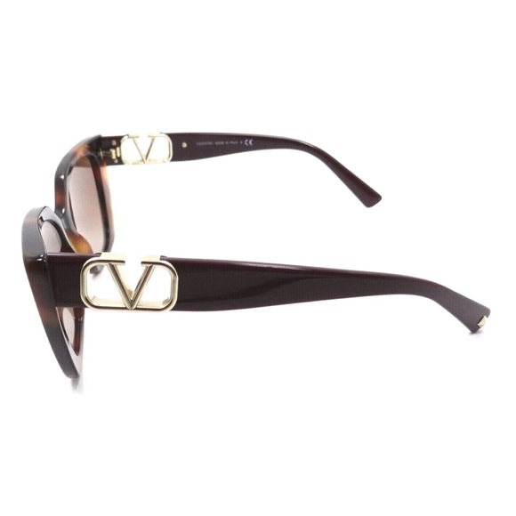 VALENTINO HAVANA/BORDEAUX CAT EYE ACETATE UNISEX SUNGLASSES VA 4073 - Picture 5 of 6